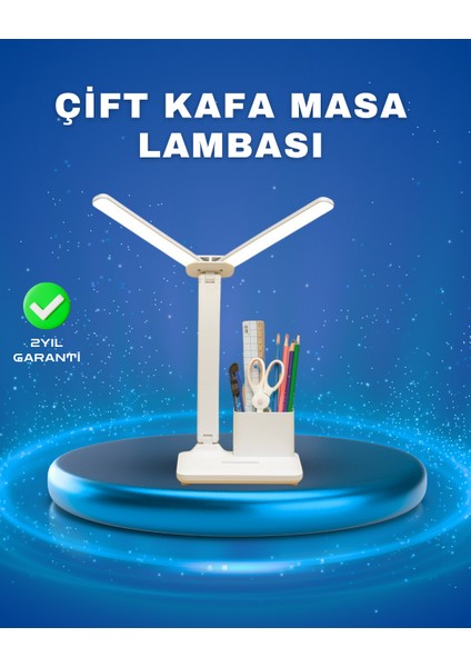 3’ü 1 Arada Çok Amaçlı Masa Lambası | Göz Yormayan Işık Organizer Tasarım - M985R571-K46
