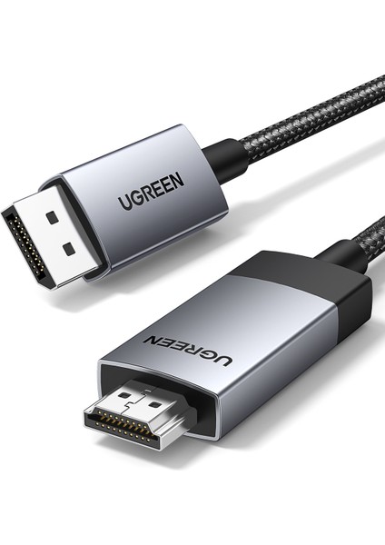 4K 60Hz Displayport To HDMI Örgülü Kablo, 2m, 15774 fiyatları