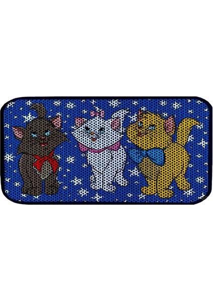 Paticool 60×120 cm Xxl Büyük Boy Kedi Kumu Tuvalet Önü Paspası | Pati Desenli Çift Katmanlı Elekli Kum Toplayıcı Paspas | Kaymaz & Yıkanabilir