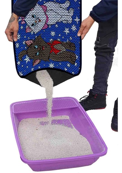 Paticool 60×120 cm Xxl Büyük Boy Kedi Kumu Tuvalet Önü Paspası | Pati Desenli Çift Katmanlı Elekli Kum Toplayıcı Paspas | Kaymaz & Yıkanabilir fiyatları