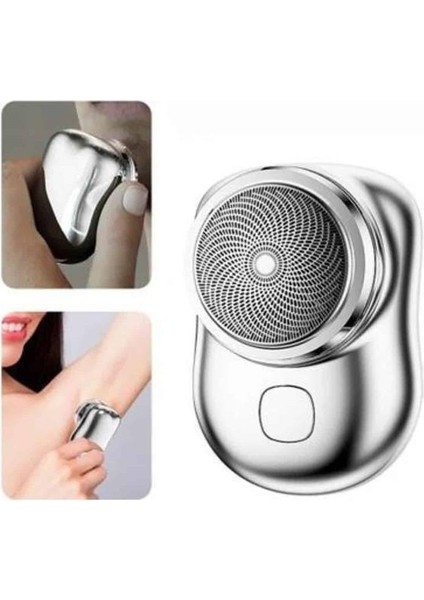 Kablosuz Tıraş Makinesi Günlük Hızlı Taşınabilir Şarjlı Yuvarlak Paslanmaz - M508B466-N77