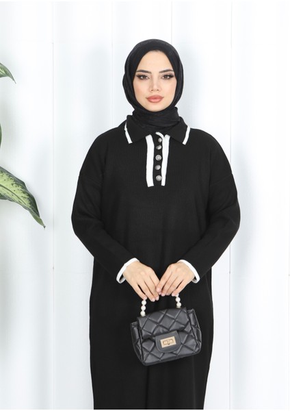 Polo Yaka Triko Elbise modelleri