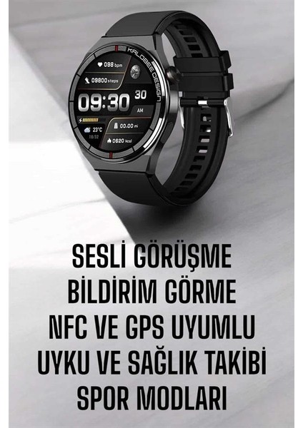Akıllı Saat Nabız Sensörlü Bildirim Görebilen Spor Modları Gps Takibi - M775B180-N52775