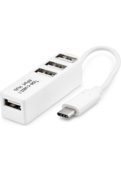 Type-C Hub 4*Usb Beyaz (Telefon Uyumlu) HDX7015 fiyatları