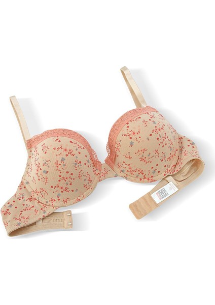 Alba Cotton Baskılı Desteksiz Maksimum Kavrama ve Kusursuz Form- 2742- Ekru Ten indirimleri