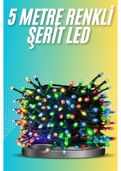 5 Metre Renkli LED Işık Her Ortama Uygun Dekoratif Aydınlatma - N739J851-M88739 fiyatları