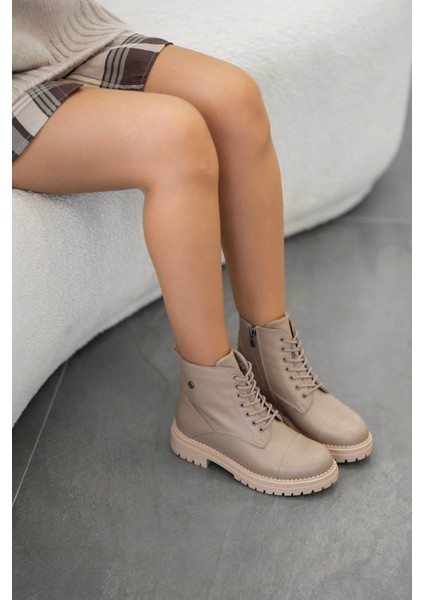 Tormen Bağcıklı Kadın Hakiki Deri Bot Vizon fiyatları