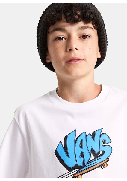 Baskılı Beyaz Erkek Çocuk T-Shirt VN000RDGWHT1-BY Vans Sk8 Ss fiyatları