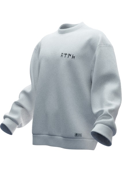 Göktürkçe Türk Tasarımlı Rahat Kalıp Unisex Sweatshirt fiyatları