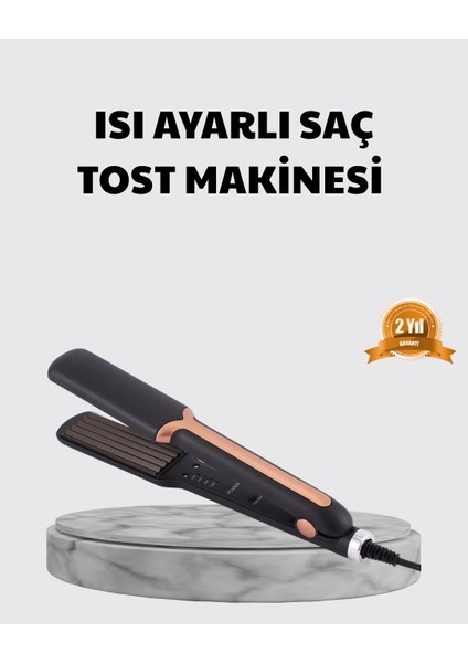 Tost Model Saç Şekillendirici Hızlı Isınan Isı Ayarlı - T455G856-Z51455