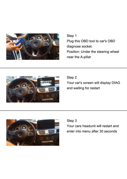 Mercedes Benz Ntg5 S1 Car Obd2 Activator Carplay Aktivasyonu NTG5S1 Teşhis Aracı Otomatik Aksesuarlar (Yurt Dışından) fiyatları