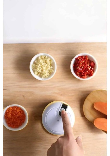 Şarjlı Portatif Doğrayıcı Mini Pratik Rondo El Doğrayıcı Üç Bıçaklı Çe - T105G114-Z84 fırsatları