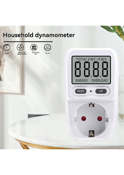 Elektrik Güç Ölçer LCD Enerji Ölçer Soketi Elektrik Test Cihazı Ölçüm Outlet Güç Analizörü Ab Fişi (Yurt Dışından) fırsatları