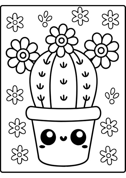 Kawaii Boyama Kitabı - Sevimli Çocuk Boyama Kitabı (4-8 Yaş) fırsatları