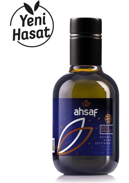 2025 Mahsul Gece Hasadı Soğuk Sıkım Zeytinyağı 250 ml Cam Şişe