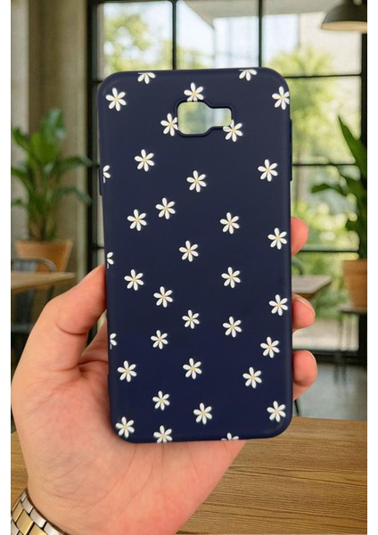 Samsung Galaxy J7 Prime - Mini Papatya Desenli Silikon Darbe Emici Klasik Korumalı Rubber Kılıf fiyatları