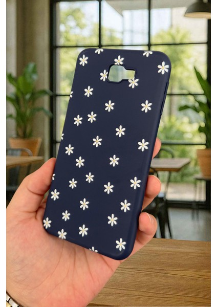 Samsung Galaxy J7 Prime - Mini Papatya Desenli Silikon Darbe Emici Klasik Korumalı Rubber Kılıf modelleri