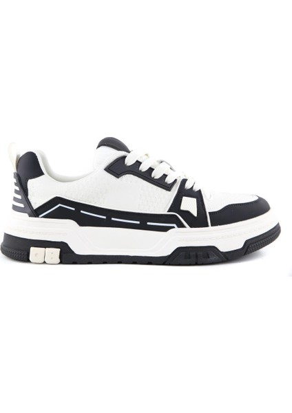 Forty Four 22615 Beyaz-Siyah Erkek Sneakers
