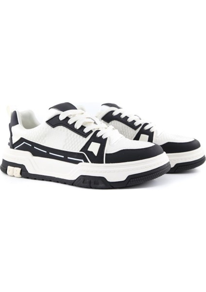 Forty Four 22615 Beyaz-Siyah Erkek Sneakers indirimleri