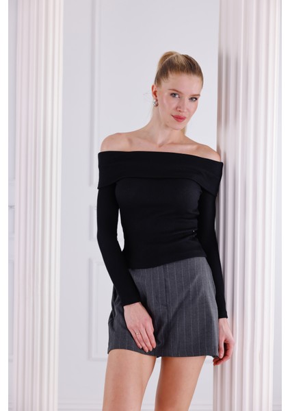 Madonna Yaka Uzun Kollu Fitilli Kadın Bluz fırsatları