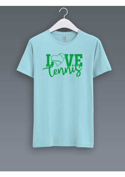 Love Tennis Yeşil Logo T-Shirt