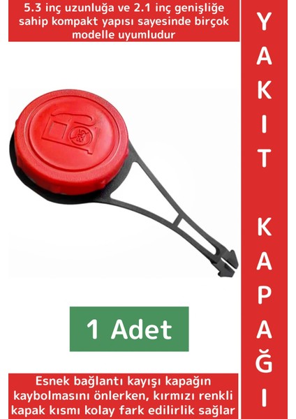 Premium Araç Bakım Yüksek Sıcaklık Yağ Buhara Dayanıklı 5.3 - 2.1 Inç Uyumlu Oto Yakıt Deposu Kapağı