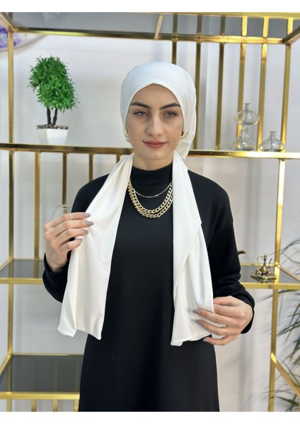 Ithal Kumaş Çıtçıtlı Hazır Şal Iki Sekılde Kullanılır Ekru Renk indirimleri