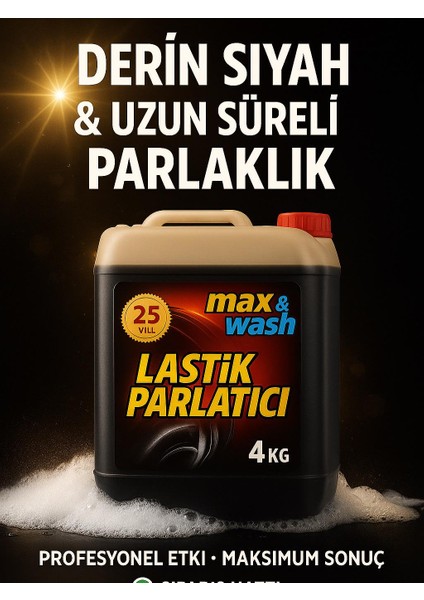 5kg 1/5konsatre Ultra Yogun Jel Lastik Parlatıcı Islak Grnm Toz Tutmazsri56