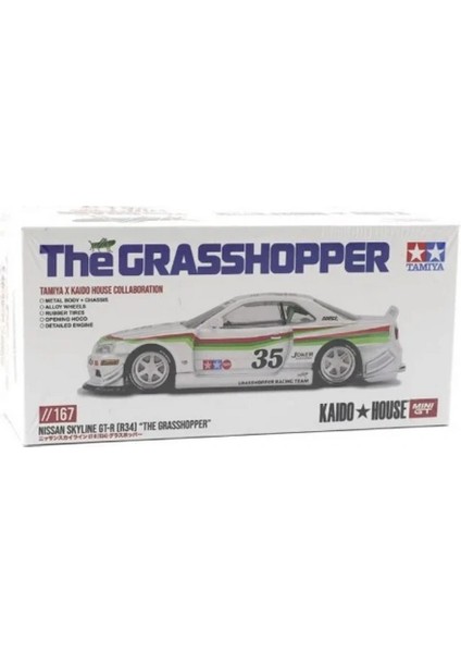 Nessiworld Gt 1/64 Nissan Skyline Gt-R (R34) Tamıya x Kaıdo House "the Grasshopper" V1 modelleri