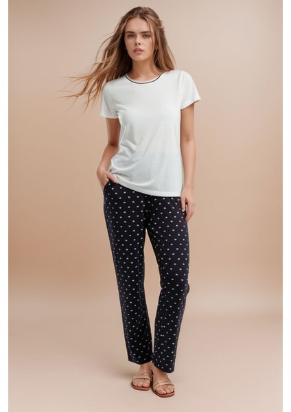 Kadın Giyim Alt & Üst Ikili Puantiye Detaylı Pijama Takımı LL.AR01.NE00.TT03 fiyatları