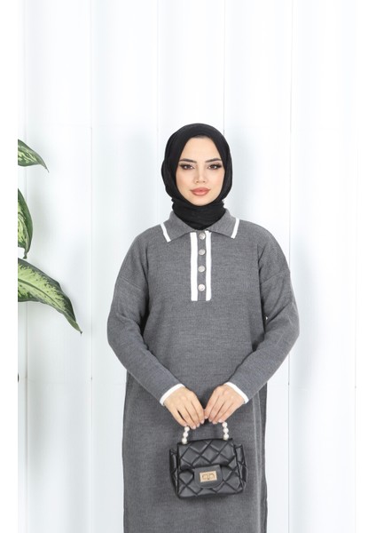 Polo Yaka Triko Elbise modelleri