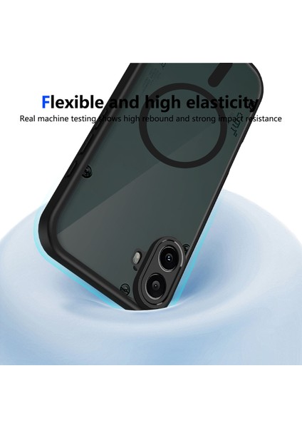 Nothing Cmf Phone 1 Kılıf, Manyetik Yarı Saydam Mat Darbeye Dayanıklı ve Parmak Izi Önleyici Koruyucu Kılıf-Siyah (Yurt Dışından) fırsatları