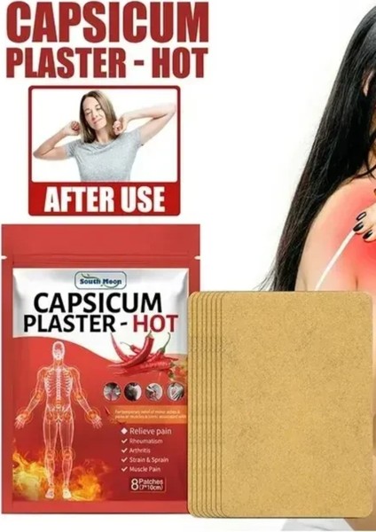 24 Adet Biber Kapsikumlu Tüm Vücut Ağrı Sızı Bandı Geleneksel Çin Şifası