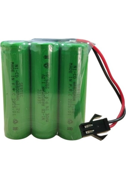 Sertec 3.6V 3S1P Aa 800 Mah Kablo + Siyah Konnektörlü Oyuncak Pili (800800)