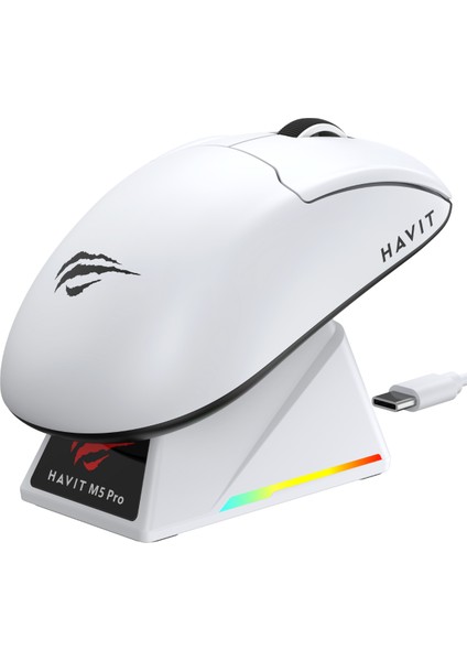Gamenote M5 Pro Superlight Kablosuz Gaming Mouse - 30.000 Dpı, PAW3950 - Rgb Şarj Standlı - Ekranlı fiyatları