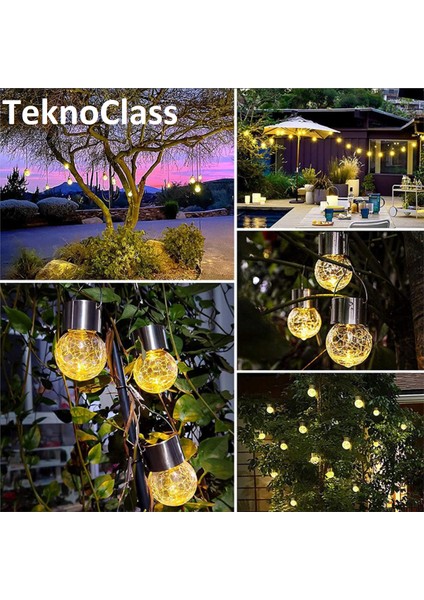 Solar Güneş Enerjili Kırık Cam Desen Aplik LED Lamba Bahçe Veranda Şık Peyzaj Aydınlatması 1 Adet fiyatları