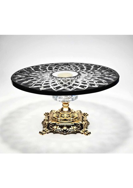 El Yapımı Kristal Gold Ayaklı Dekoratif Sunumluk fiyatları