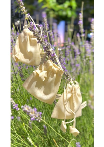 Minik Hediyelik Keten Bez Kese (10ADET)-10X10 cm