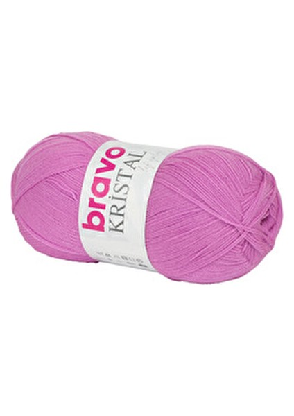 Kristal Lif İplik Akrilik Malzeme ile Gül Kurusu Renk 100 Gram 470 Metre