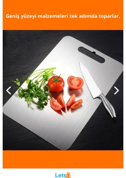 Paslanmaz Çelik Dayanıklı Kaymaz Kesim Panosu 25X35 cm fiyatları