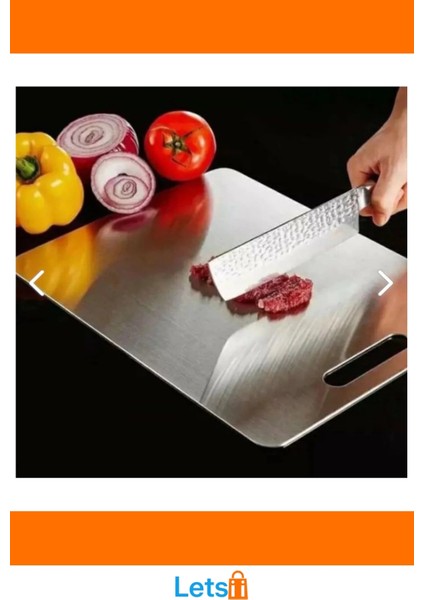 Paslanmaz Çelik Dayanıklı Kaymaz Kesim Panosu 25X35 cm modelleri