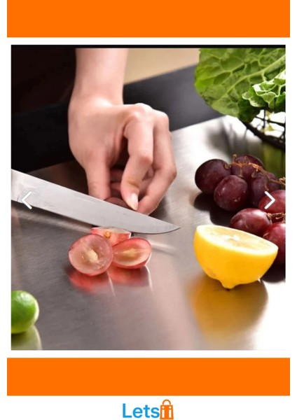 Paslanmaz Çelik Dayanıklı Kaymaz Kesim Panosu 25X35 cm indirimleri