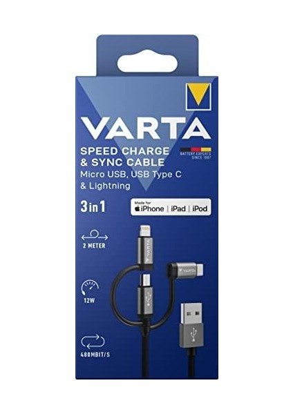 Kablo 3ın1 USB A -Lıght/m-Usb/t. C fiyatları