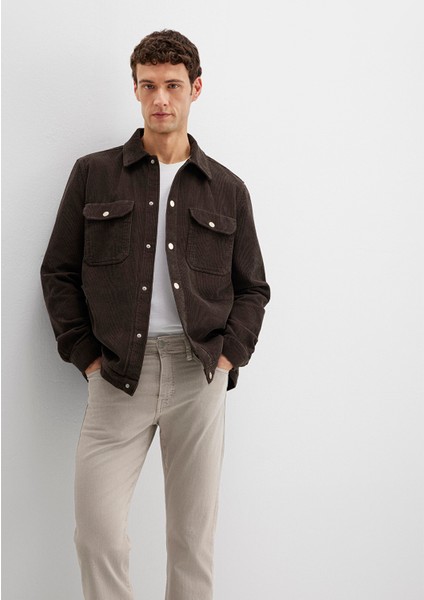 Kahverengi Cepli Kadife Gömlek 0211750-70219