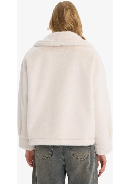 Regular Fit Fermuarlı Suni Kürk Mont F5567AX25WN indirimleri