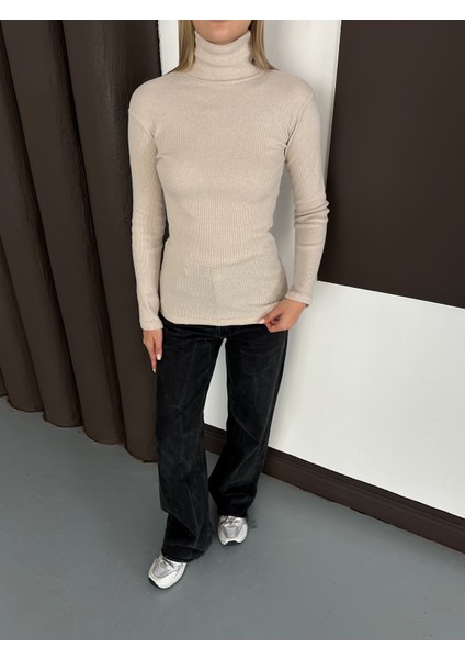 Unisex Pamuklu Balıkçı Yaka Boğazlı Kazak 3'lü Set