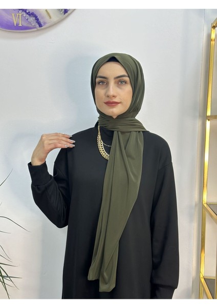 Ithal Kumaş Çıtçıtlı Hazır Şal Iki Sekılde Kullanılır Haki Renk fırsatları