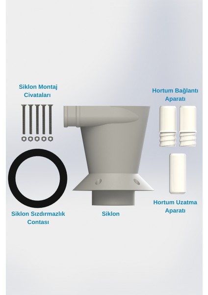 Siklon Atölye Toz Toplama Kiti | Toz Toplama Aparatı indirimleri