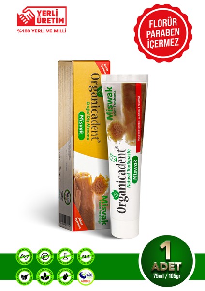 Misvaklı Diş Macunu Organicadent 75 gr