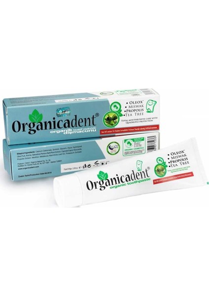 Misvaklı Diş Macunu Organicadent 75 gr fiyatları